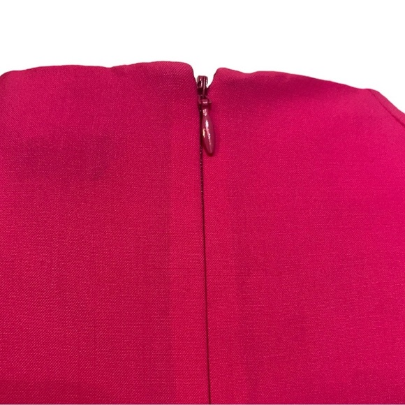 JCrew Ruffle-Sleeve Sheath Dress Italian Stretch Wool Pink G3959 Year Round Wear - Picture 7 of 10